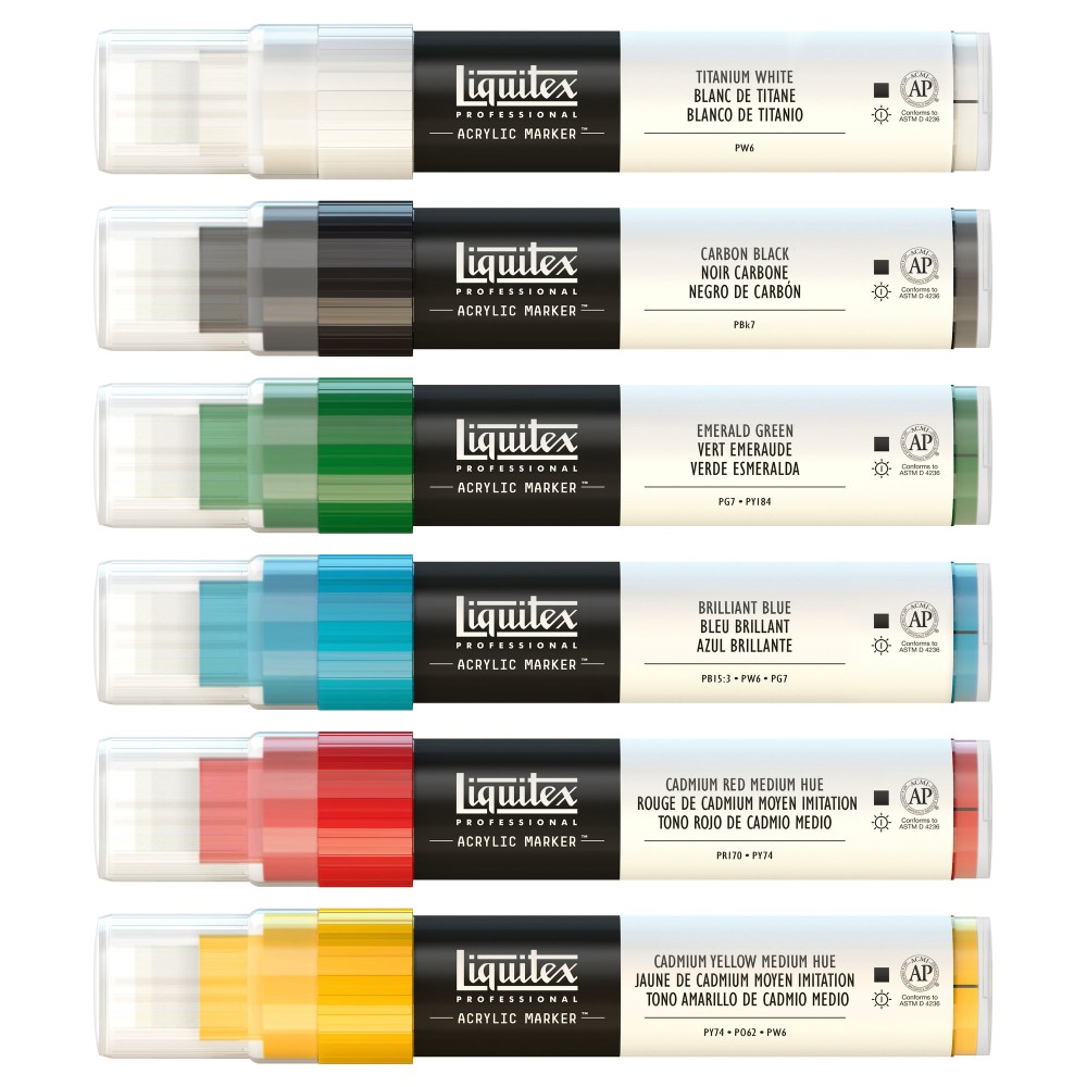Acrylic Marker Classics Set of 6 | Liquitex